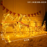 Рождественский оленя автомобиль железо арт лося лосей светящий салайт красивые декоративные принадлежности Chen