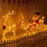 Рождественский оленя автомобиль железо арт лося лосей светящий салайт красивые декоративные принадлежности Chen