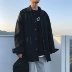 Mùa thu 2019 áo khoác denim nam mới phiên bản Hàn Quốc của xu hướng đẹp trai áo khoác mùa thu dụng cụ mùa xuân và quần áo nam màu xám mùa thu - Áo khoác áo khoác nam Áo khoác