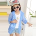 Trẻ em của quần áo chống nắng nữ cha mẹ và con 2018 mùa hè phần dài UV quần áo da siêu mỏng thoáng khí ngoài trời quần áo áo khoác
