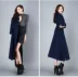 Mùa thu đông 2018 dày mới cho phụ nữ áo len mỏng dài phù hợp với cổ áo Phiên bản Hàn Quốc của áo khoác cashmere mỏng - Áo khoác dài Áo khoác dài