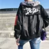 Tide thương hiệu áo khoác hip hop nam phiên bản Hàn Quốc của đồng phục port bóng chày lỏng lẻo thường mặc áo khoác thể thao mùa thu áo khoác hiphop bomber bóng chày Đồng phục bóng chày