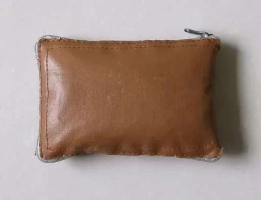 [Cultural Revolution era fabric tote bag leather pocket nostalgic old item folk cloth bag]