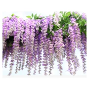 Mô phỏng Hoa Wisteria Hoa giả Violet Hoa trần Trần Vine Trang trí đám cưới trong nhà Mây nhựa Hoa thùng Cây nho - Hoa nhân tạo / Cây / Trái cây