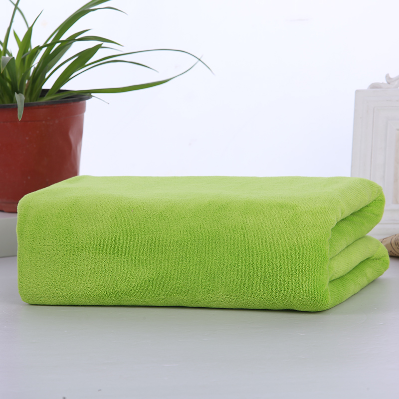 Fluorescent GreenBeauty Salon enlarge Bath towel Foot therapy shop hotel Bed towel special-purpose Sofa towel than pure cotton water uptake Quick drying No hair loss