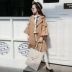 Áo gió cô gái mặc mùa xuân 2018 mới của Hàn Quốc phiên bản của phần dài của mùa xuân trẻ em mùa xuân và mùa thu mô hình trong trẻ em lớn của đại dương áo khoác áo khoác cho bé Áo khoác