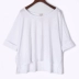 Áo thun cotton và vải lanh nữ rộng tay giữa mùa hè 2019 nghệ thuật mới tay ngắn màu trắng rộng rãi áo cotton cotton kích thước lớn - Áo phông