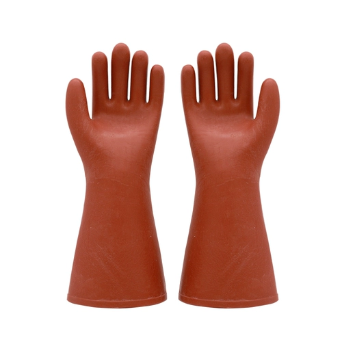 Tianjin Shuangan Rubber 10 кВ Изоляционные перчатки Профессиональные ручные перчатки с высоким содержанием напряжения. Используют 3 кВ.