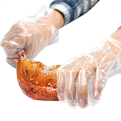 一次性手套加厚耐用食品级厨房家用餐饮塑料透明200只盒装抽取式