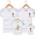 2018 World Cup một gia đình ba trẻ em và nam giới và phụ nữ trẻ em trẻ em ngắn tay T-Shirt gia đình nhà mới sóng mã lớn Trang phục dành cho cha mẹ và con