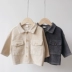 Áo khoác nhung trẻ em 2019 mùa thu mới bé trai và bé gái áo khoác cashmere cho bé áo khoác hàn quốc - Áo khoác