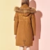 CCDD2018 mùa đông mới quầy thời trang thoải mái dày trùm đầu dài áo khoác xuống phụ nữ áo ấm - Xuống áo khoác Xuống áo khoác