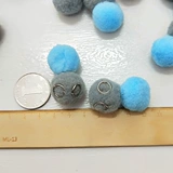 Форма снеговика синий седый шарик для волос?