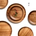 Nhật bản pallet gỗ gỗ Keo gỗ hình chữ nhật rắn tấm món ăn cup tray vòng pastry trái cây tấm tấm đũa gỗ cẩm lai Tấm