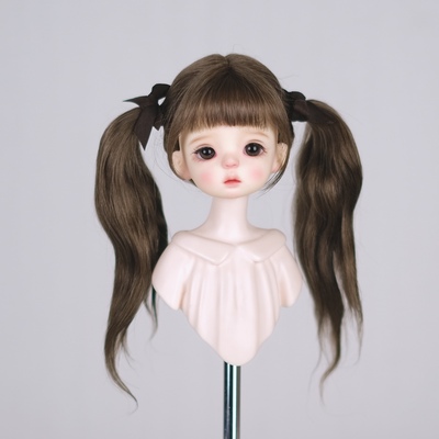 taobao agent [AWEN] Awen BJD wig 6 -point card meat SOO Russian combing horse -haired double ponytail spot