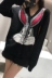 2018 đầu mùa thu mới sinh viên Hàn Quốc V-Cổ dài tay áo len phim hoạt hình thỏ starling jacquard dệt kim cardigan phụ nữ Cardigan