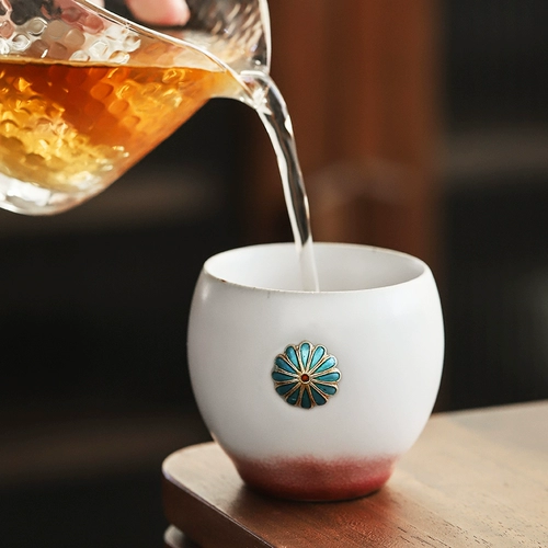 Sichuan Pujingtai Blue Kiln изменить керамическая чашка чая японская мебель чашка кунг -фу чайная чашка личная чашка одиночная чашка