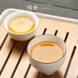 Chuan pu Матовая толстая белая чашка чашка кунг -фу чайная чашка керамика