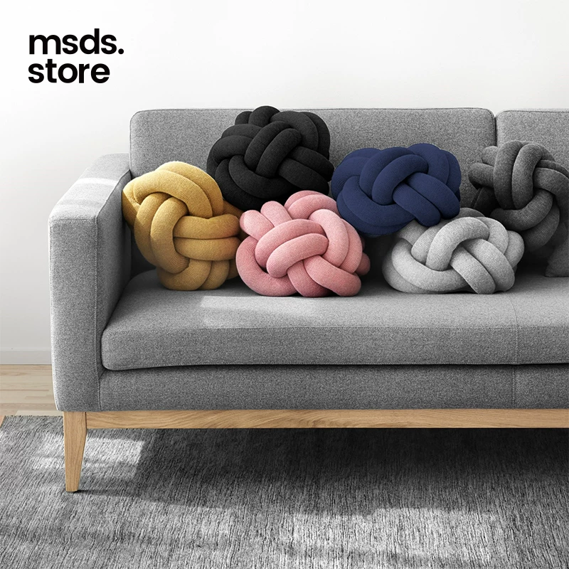 [СУЭд imported Design House Stockholm Knot завязывая подушка для дивана, домашний декоративный подушек]