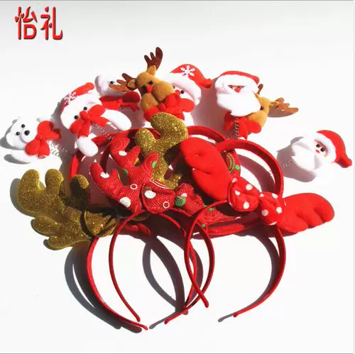 Рождественский ободок для пожилых людей, декор