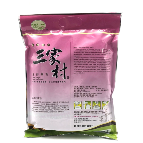 Санджиа деревня Западное озеро Pure Hangzhou Specialty Оригинальный сладкий порошок ручной лотос бедный порошок 560 г завтрак