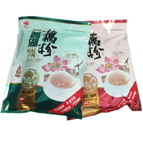 Сладкий Xiangyuan West Lake Fan Fan Hangzhou Specialty Osmanthus Lotus Seeding Nutrition Breakforge Breakgrough Lotus Powder 900G