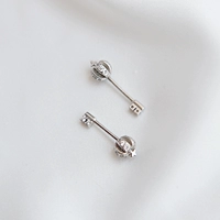 Серьги для ключей, элегантный шнурок-держатель, серебро 925 пробы, в корейском стиле, E1