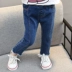 Quần áo trẻ em nữ mùa thu 2018 Quần jeans Hàn Quốc 3-4-5-6 tuổi Quần cotton trẻ em dài quần jean ống loe bé gái Quần jean