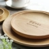 Phong cách nhật bản gỗ rắn vòng món ăn tray vòng món nướng bánh mì bánh snack tấm đĩa trái cây sushi tấm gỗ
