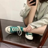 Классическая высокая тканевая повседневная обувь на платформе, новый цвет