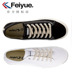 Shanghai Feiyue 2018 mới mở đầu nụ cười Nhật Bản cổ điển retro DF-621 màu đen đôi giày nam và nữ đôi giày vải - Plimsolls jordan xám trắng Plimsolls