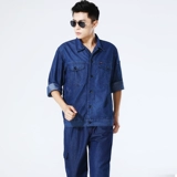 Летний тонкий джинсовый комбинезон, хлопковый лонгслив, защита от ожогов