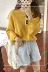 2018 đầu mùa thu Hàn Quốc phiên bản của bộ mới của màu rắn lỏng phần mỏng dài tay áo len hoang dã giản dị đáy áo sơ mi áo khoác len nữ mỏng Đan Cardigan