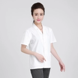 Летний белый школьный лонгслив для работы для детского сада, нарукавники, комплект, короткий рукав