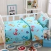 Mẫu giáo chăn ba mảnh cotton nap giường nhỏ trẻ em quilt cover bộ đồ giường bé bông lõi sáu bộ 	ra giường cho bé Bộ đồ giường trẻ em