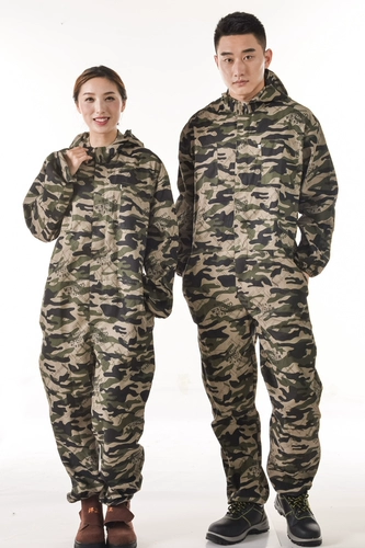 Длинная камуфляжная рабочая одежда водонепроницаем