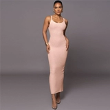 Европейское и американское сексуальное я -рассеянном платье для камизола сексуальное платье для бодисонов макси -платье