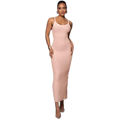 Европейское и американское сексуальное я -рассеянном платье для камизола сексуальное платье для бодисонов макси -платье