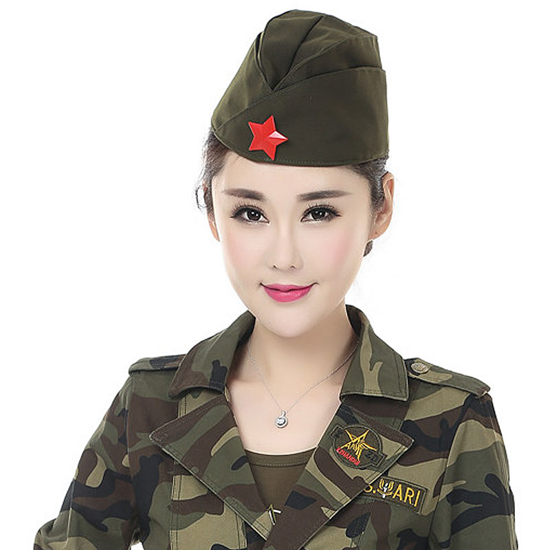 Военные шапки на девушках