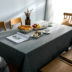 Bắc âu dày bông và vải lanh màu rắn khăn trải bàn vải khăn trải bàn nhỏ tươi bàn cà phê vải hình chữ nhật bảng vải đơn giản hộ gia đình Khăn trải bàn