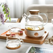 Sheri borosilicate thủy tinh chịu nhiệt công suất lớn chống cháy nổ lọc ấm trà ấm trà hoa trà ấm trà bộ có thể được mở lửa