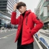 Áo khoác cotton nam công sở 2019 mới dày xuống áo khoác cotton Sinh viên thủy triều Hàn Quốc ngắn áo khoác nam mùa đông - Bông Bông