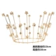 Ren Queen Crown Bánh trang trí Ngọc trai Công chúa Cô gái nhỏ Sinh nhật Trang trí Bánh Phụ kiện Đồ nướng - Trang trí nội thất