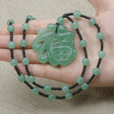 Украшения на шею 东陵玉福字玉佩福到了挂件年年有福玉佩挂件玉项链男女款珠宝颈饰