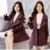 Áo khoác len nữ dài phần phiên bản Hàn Quốc 2018 mới mùa thu và mùa đông khí chất của phụ nữ là áo len mỏng phổ biến - Áo khoác dài Áo khoác dài