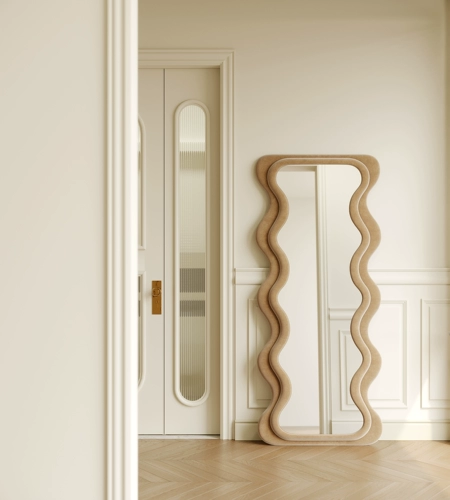 Fantasy Jia/Северная Европейская Дизайнер Посадки Зеркало бархат бархат домашняя спальня испытательное зеркало Чужое гетероид INS