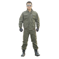Двухслойный костюм 760 зеленого цвета в стиле милитари