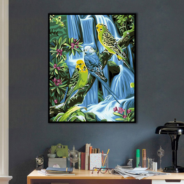 Акрил, цифровая раскраска для школьников для спальни, DIY, Кинг-Конг, физика