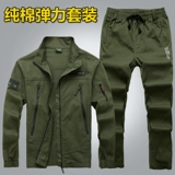 Осенний хлопковый эластичный камуфляжный износостойкий комбинезон, защита от ожогов