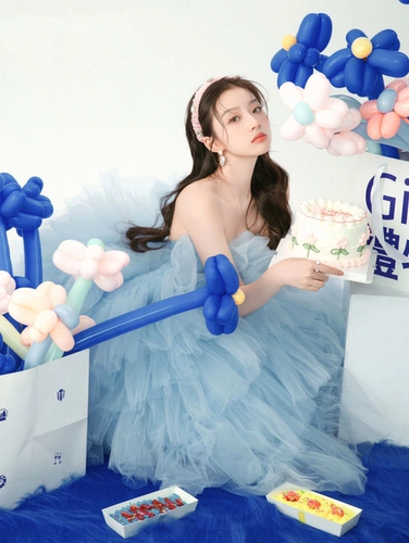 Новая свадебная фото студия цветной прядь тематическая фотография синий свет свадебное фото платье личное искусство фото одежда одежда